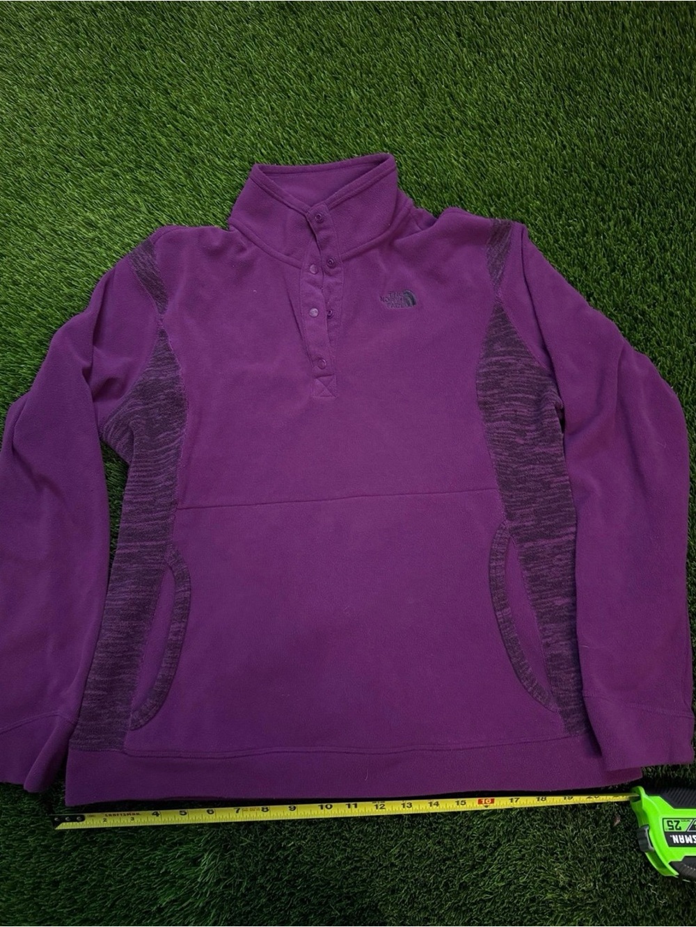 The North Face Purple Half-Snap Fleece Pullover